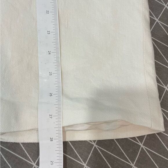 ZARA White 100% cotton Jacket lose fit Two Button Blazer - Picture 8 of 11